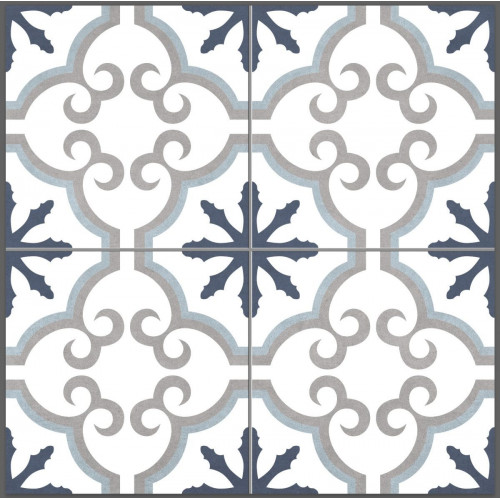 Suelo porcelánico hidráulico multicolor mate 45x45 cm C2 Flower