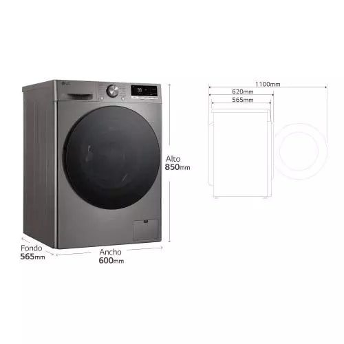 Lavadora carga frontal LG F4WR7009AGS
