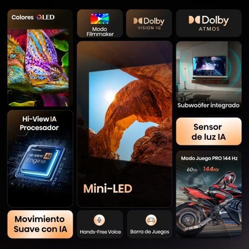 Televisor Hisense Mini-LED 55U7Q