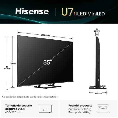 Televisor Hisense Mini-LED 55U7Q