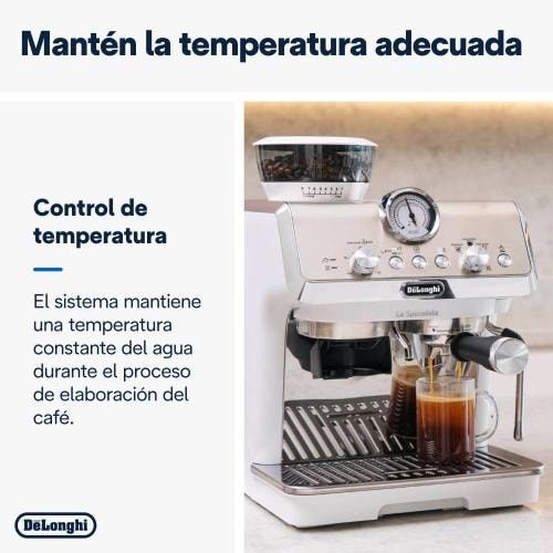 Cafetera DeLonghi Specialista Arte EC9155.W con molinillo