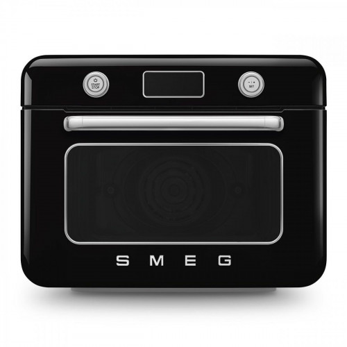 Horno de Vapor Combinado Smeg COF01BLEU - Negro - Estilo 50's - 10 Funciones de Cocción - Grill - Convección - Air Fry