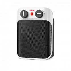 Calefactor Cerámico UFESA CC1800IP - 1800W - Termostato Regulable - Seguridad en Ambientes Húmedos