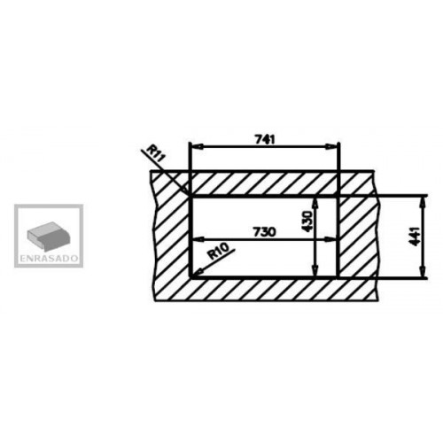 Fregadero Teka FLEX LINEA RS15 2C 740