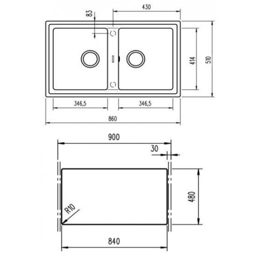 Teka STONE 90 B-TG 2C V.AUTO BLANCO