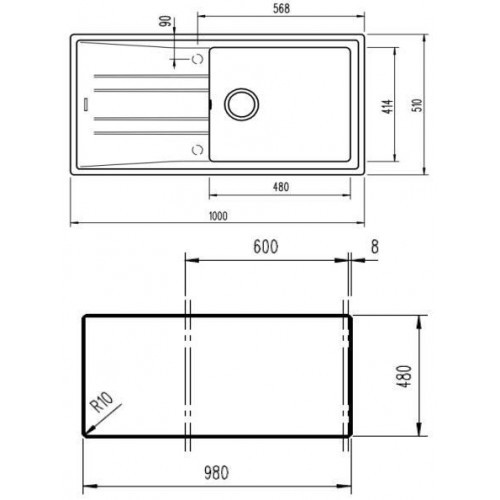 Teka STONE 60 L-TG 1C 1E V.AUTO NEGRO