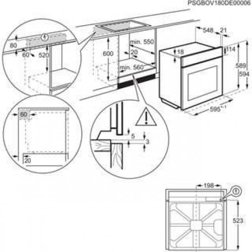 Horno Electrolux EOF3H54X