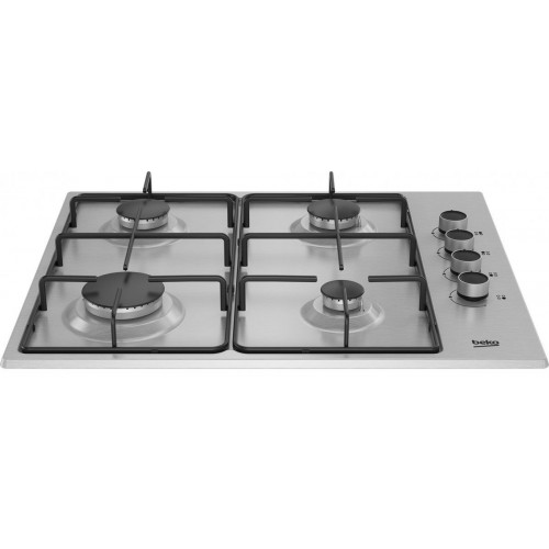 Beko HIGG 64103 SXN hobs Acero inoxidable Integrado 58 cm Encimera de gas 4 zona(s)