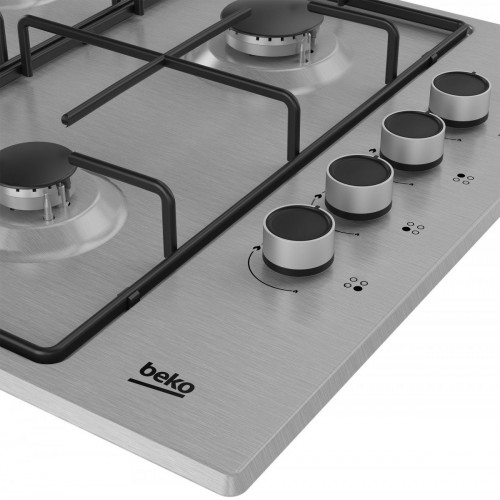 Beko HIGG 64103 SXN hobs Acero inoxidable Integrado 58 cm Encimera de gas 4 zona(s)