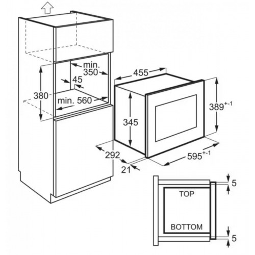 Microondas integrado Electrolux LMS2173EMX