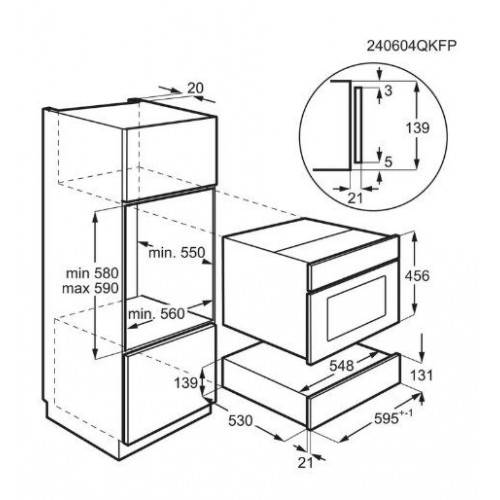Cajón calientaplatos AEG OS7K10B