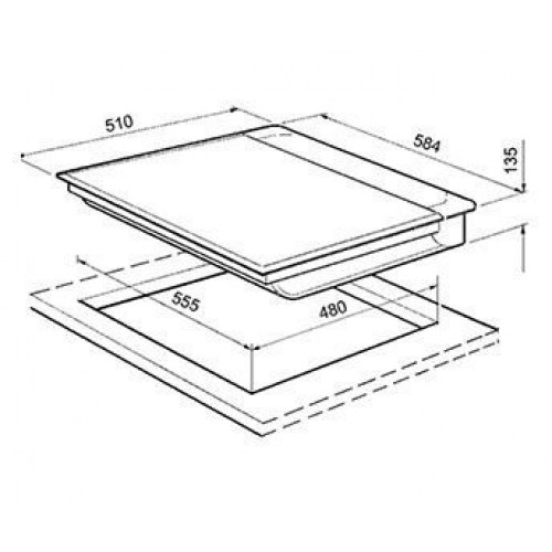 Placa vitrogas VITROKITCHEN 101TGB