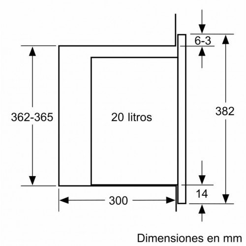 Microondas integrable siemens BF520LMA1