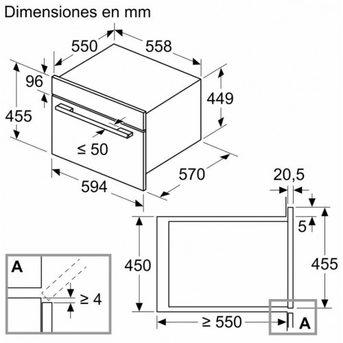 Horno compacto con microondas balay 3CW5179N3