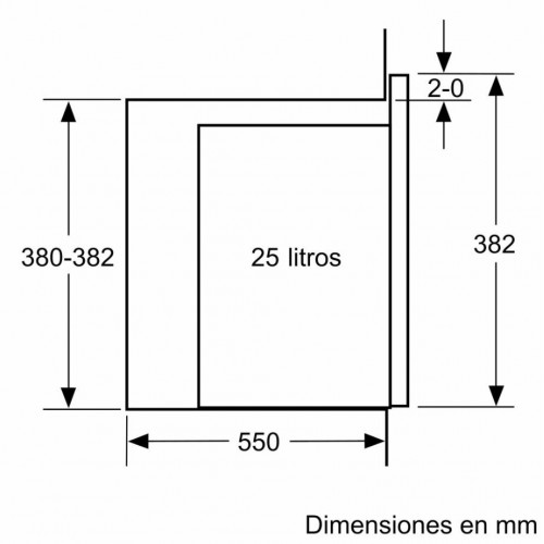 Microondas integrable siemens BE555LMB1