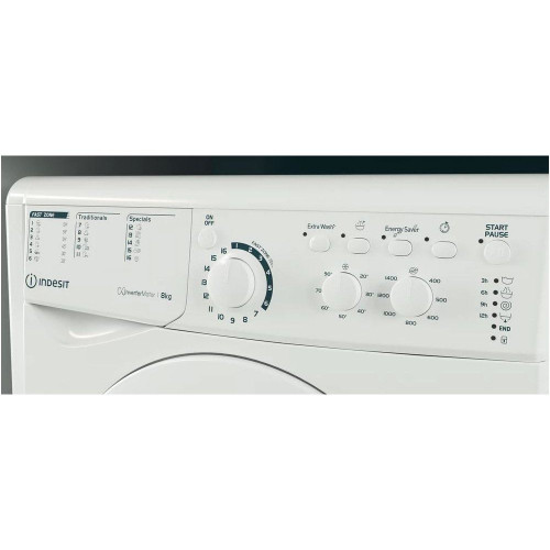 INDESIT EWC 81483 W EU N Blanco - Lavadora Carga Frontal 8KG 1400RPM
