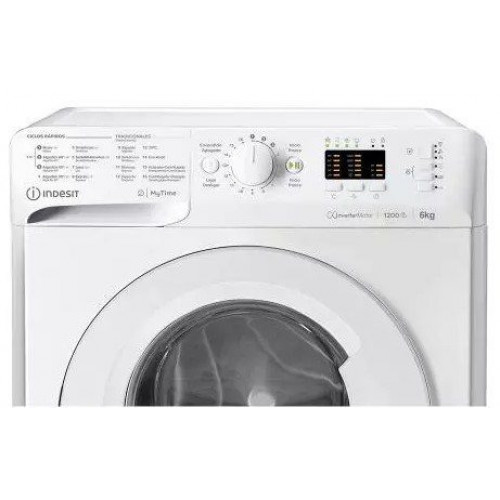 INDESIT MTWSA 61294 W SPT Blanco - Lavadora Carga Frontal 6KG 1200 RPM