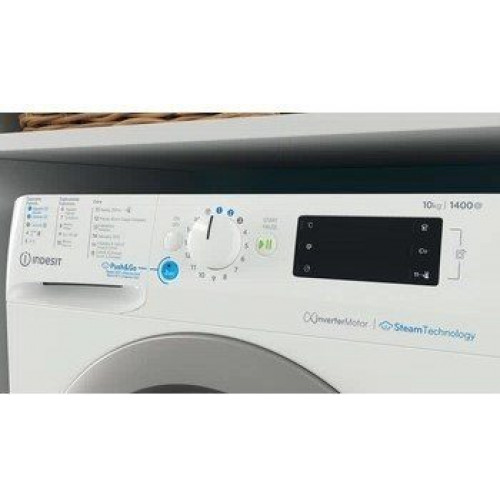 INDESIT BWE 101496X WSV SPT Blanco - Lavadora Carga Frontal 10KG 1400RPM