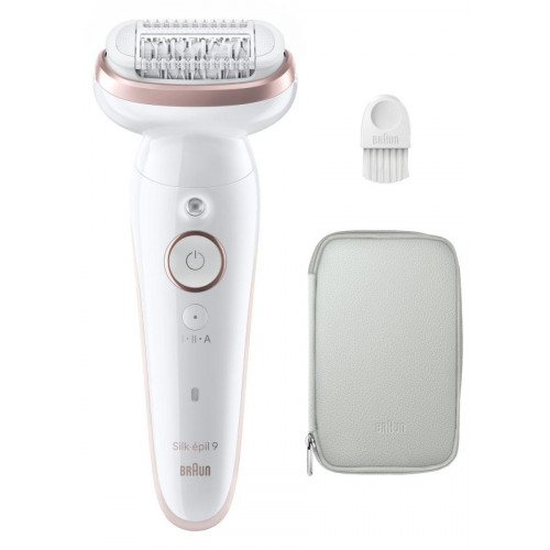 BRAUN SES9-000 Blanco-Rosa - Depiladora Batería