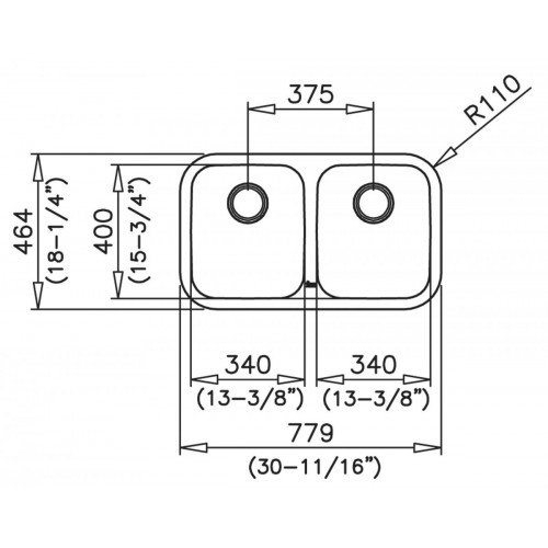 Teka BE 2C 780 - Fregadero 2 Senos 90CM