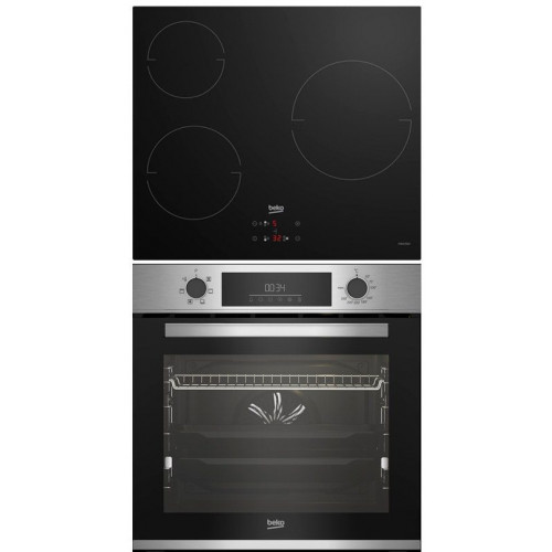 BEKO BBSE-12340-X - Conjunto Vitrocerámica de Inducción + Horno INOX