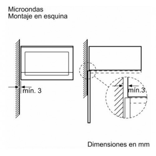 BOSCH BFL520MS0 INOX - Microondas 20L 800W