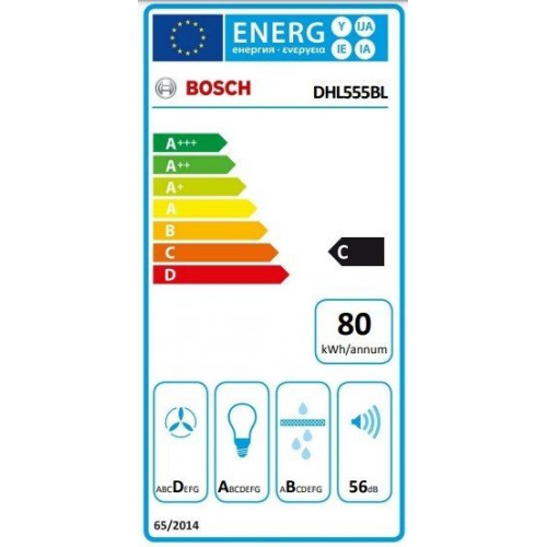 Grupo Filtrante Bosch DHL555BL 638 M3/H 53CM Plata C