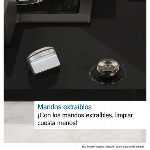 BOSCH PPQ7A6I40 Negro - Placa de Gas 75 CM Gas Natural