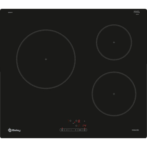 BALAY 3EB864FR Negro - Vitrocerámica de Inducción 60cm