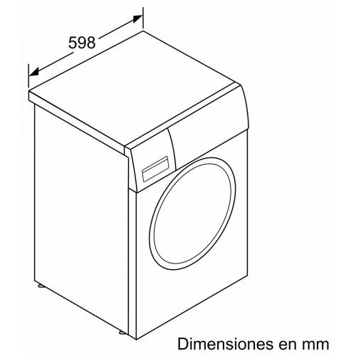 BALAY 3TS-085-BE Blanco - Lavadora Carga Frontal 8KG 1400RPM