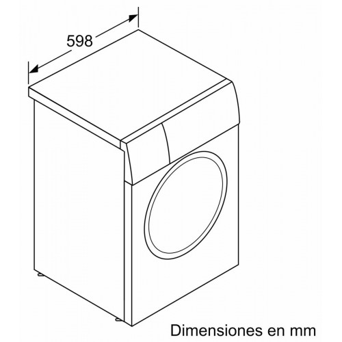 BALAY 3TS-282-B Blanco - Lavadora Carga Frontal 8KG 1200RPM