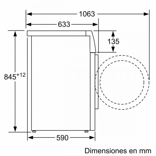 BALAY 3TS-282-B Blanco - Lavadora Carga Frontal 8KG 1200RPM