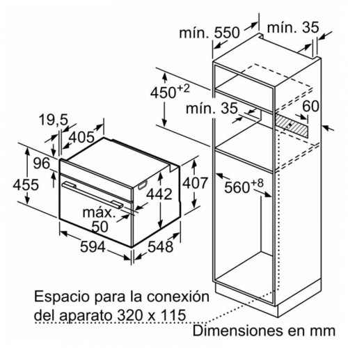 BALAY 3CB4821X3 INOX - Horno Compacto 47L