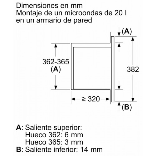 BALAY 3CG6142B4 Blanco - Microondas 800W 20L