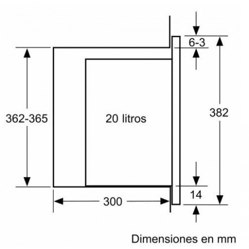 BALAY 3CP5002B3 Cristal Blanco - Microondas 800W 20L