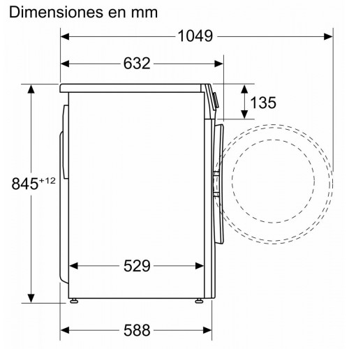 BALAY 3TS3107BD Blanco - Lavadora Carga Frontal 10KG 1400RPM