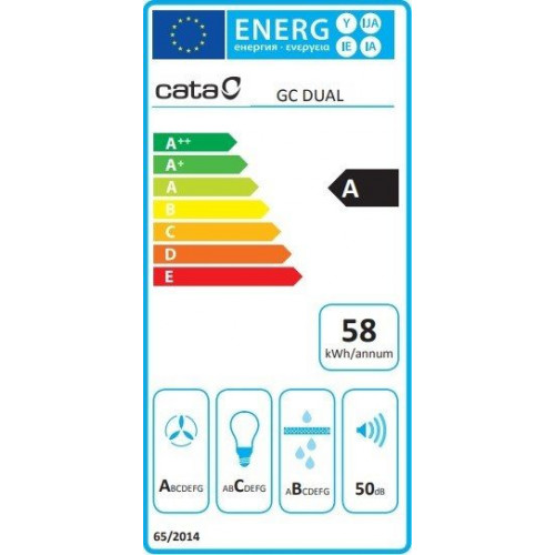 CATA GC DUAL A WH 45 Cristal Blanco - Grupo Filtrante 45CM