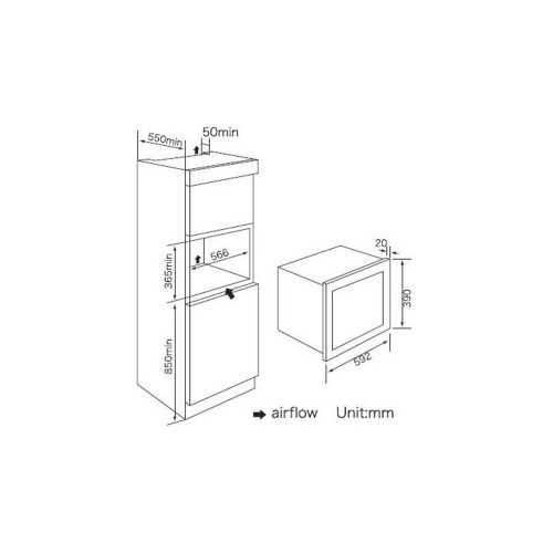 NIBELS MCM 25 FI W Blanco - Microondas 25L 800W