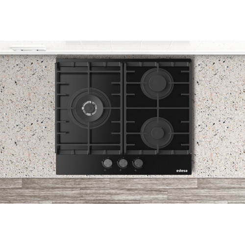 EDESA EGG-6031 TI TR CI N Negro - Placa de Gas 60CM Gas Natural