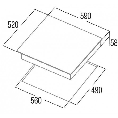 CATA IBS 6303 E2 Negro - Vitrocerámica de Inducción 60CM