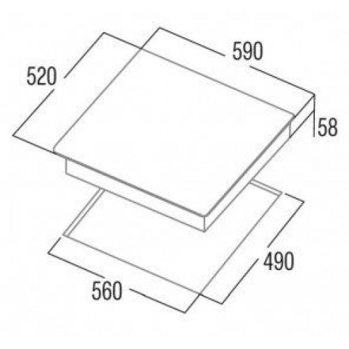 CATA IB 6324E2 BK Negro - Vitrocerámica de Inducción 60CM