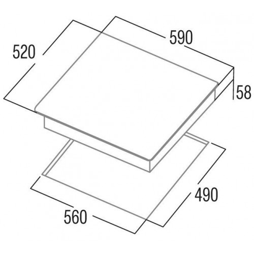 CATA IB 6303E2 BK Negro - Vitrocerámica de Inducción 60CM