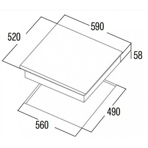 CATA INSB 6003 E2 WH Blanco - Vitrocerámica de Inducción 60CM