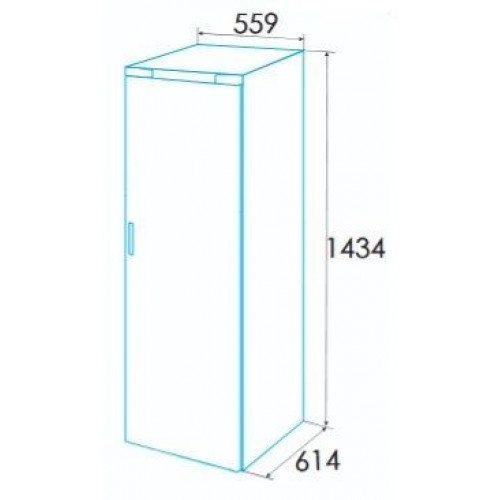 EDESA EZS-1422 NF WH Blanco - Congelador Vertical No Frost