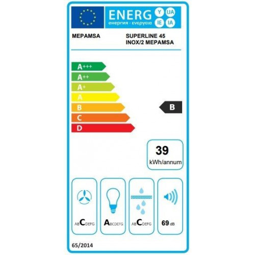 MEPAMSA SUPERLINE 45 V2 INOX - Campana Extraíble 45CM