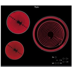 WHIRLPOOL AKT 807-BF - Vitrocerámica Eléctrica 3 Fuegos