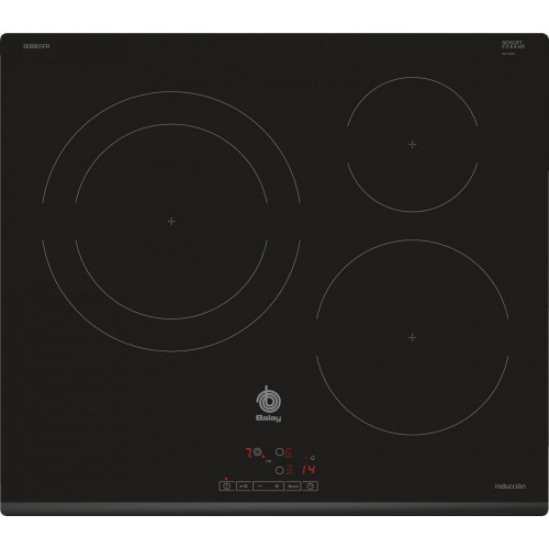 BALAY 3EB865FR Negro - Vitrocerámica de Inducción 60cm