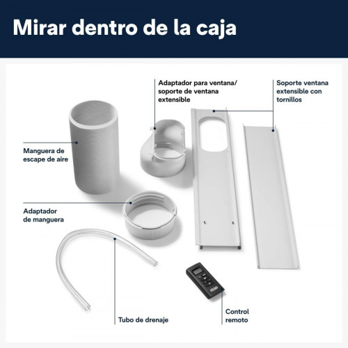 DELONGHI PAC EM82 Blanco - Aire Acondicionado Portátil 2064 Frig.
