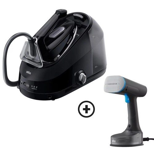 BRAUN CARESTYLE 5 IS-5249-BK - Centro de Planchado + Plancha vertical GS 5031 BL