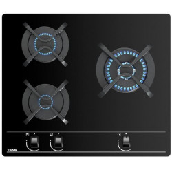 TEKA  GBC63010KBB CRISTAL NEGRO  - Placa de Gas 60CM BUTANO